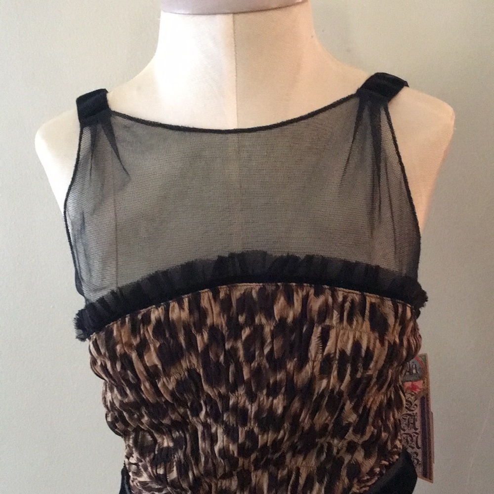 Stunning L.A.M.B. leopard print dress size 10 - Picture 4 of 8